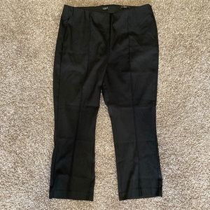 LOFT Black High Waist Curvy Trouser